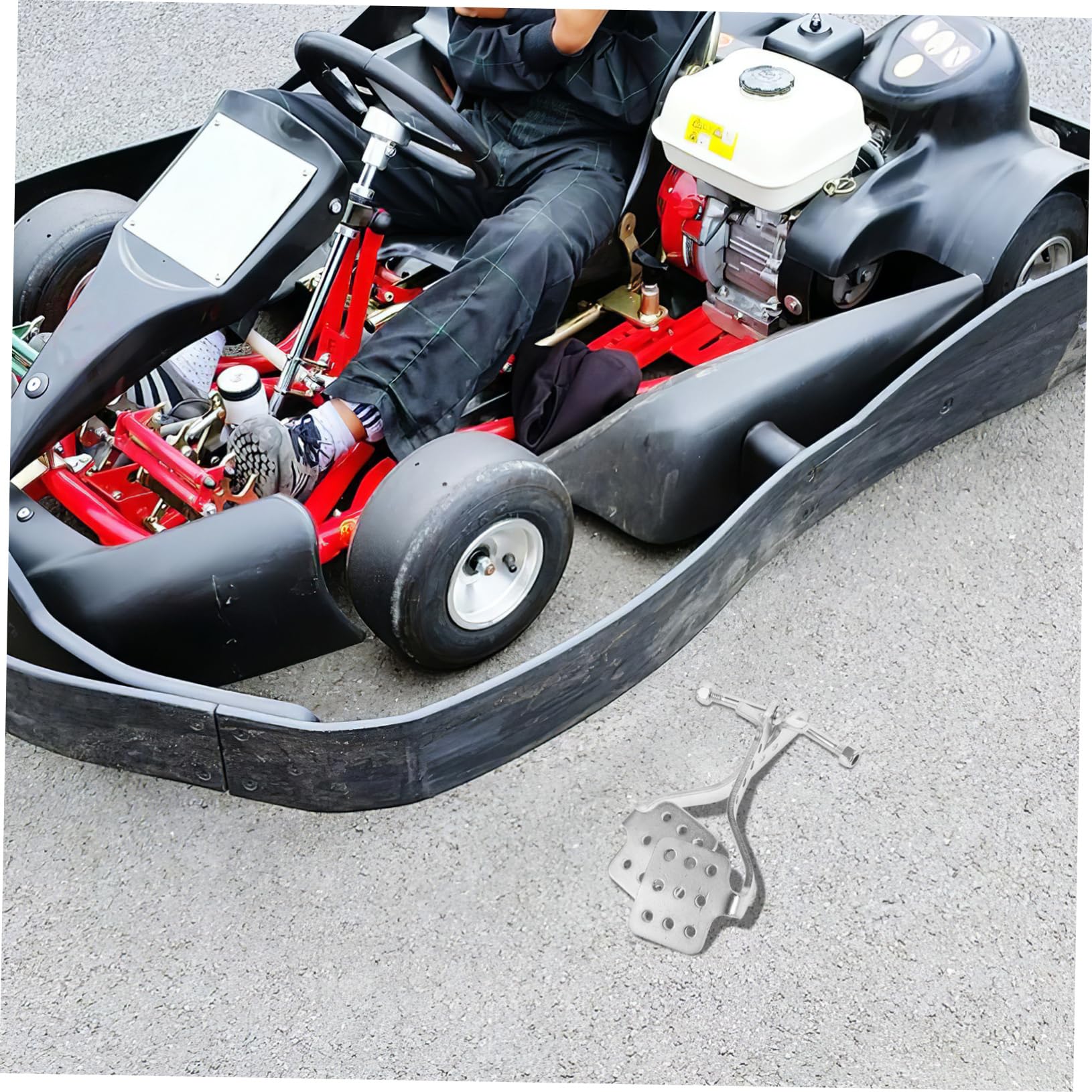 Go Kart A Pedali Per Adulti Kit Pedali Per Go Kart – Acceleratore E Freno Antiscivolo, Con Molle Di Ritorno – Per Motori Predator 212cc, 196cc E Altri Kit Acceleratore E Freno