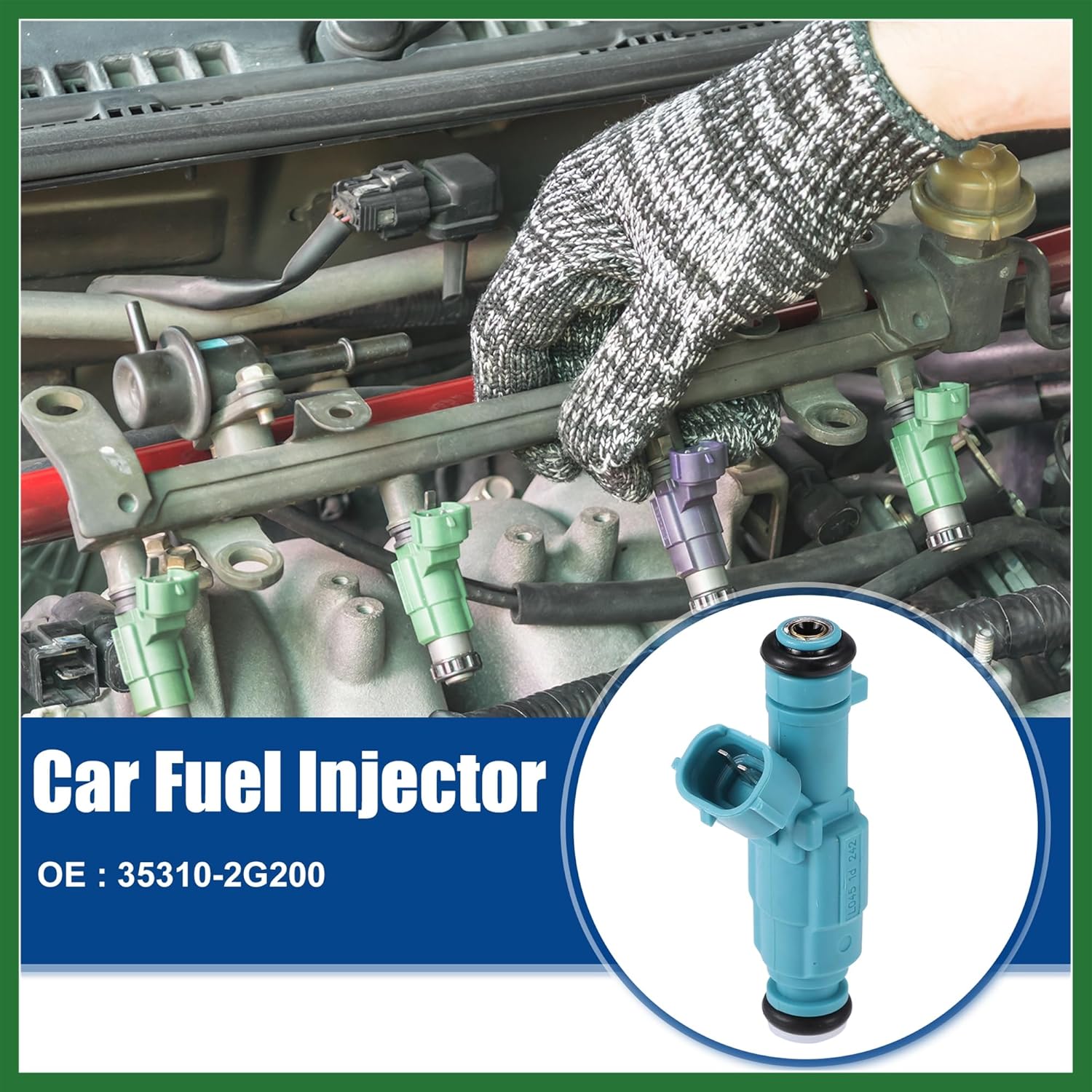 Motoforti Car Fuel Injector Nozzle Replacement Fit for Kia Forte Koup EX 2.0L 2010-2013 No.35310-2G200 - Pack of 4 Long-lasting