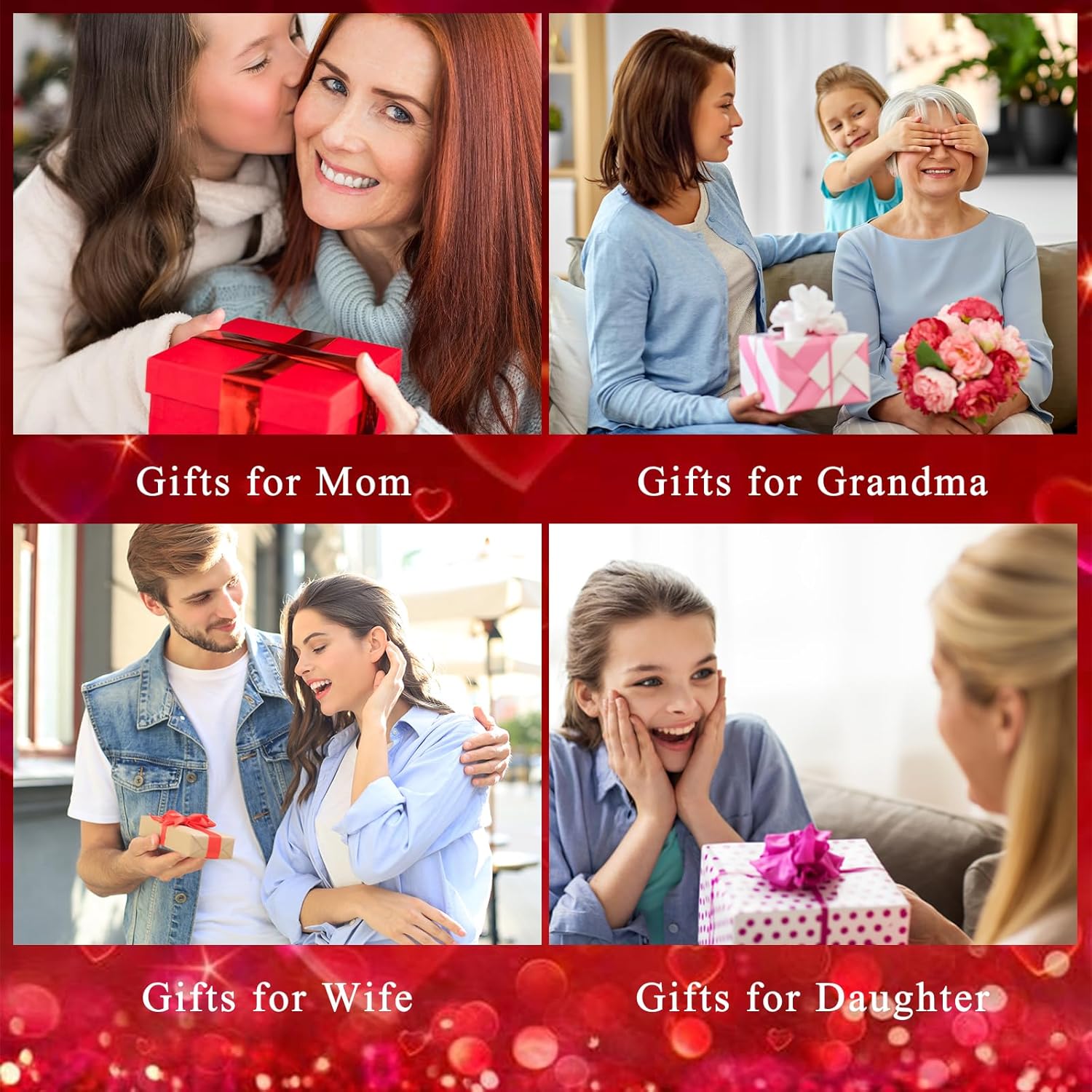 Valentine's Day Gifts for Women Heart Necklaces for Women, Dainty 14K Gold/Silver Plated Necklace Cute Tiny Gold Diamond Infiniy Heart Pendant Jewelry, Ideal Gifts for Mothers Day Birthday Graduation - Image 7