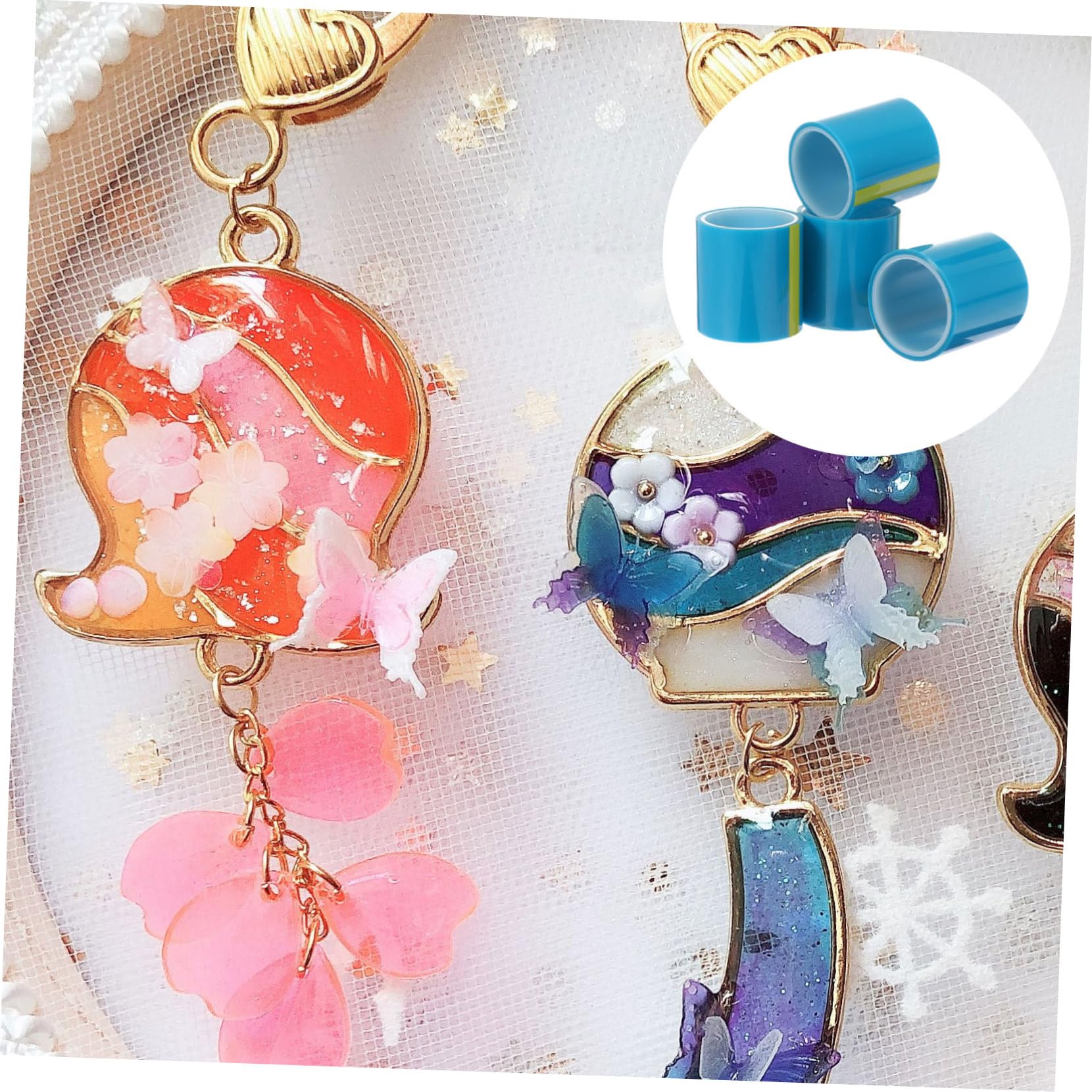 NUOBESTY 12pezzi Nastro Adesivo Traceless Uv Per Creazioni Di Gioielli Strumenti Creativi Per Blu Pratico Per Accessori Di Gioielleria e Artigianato
