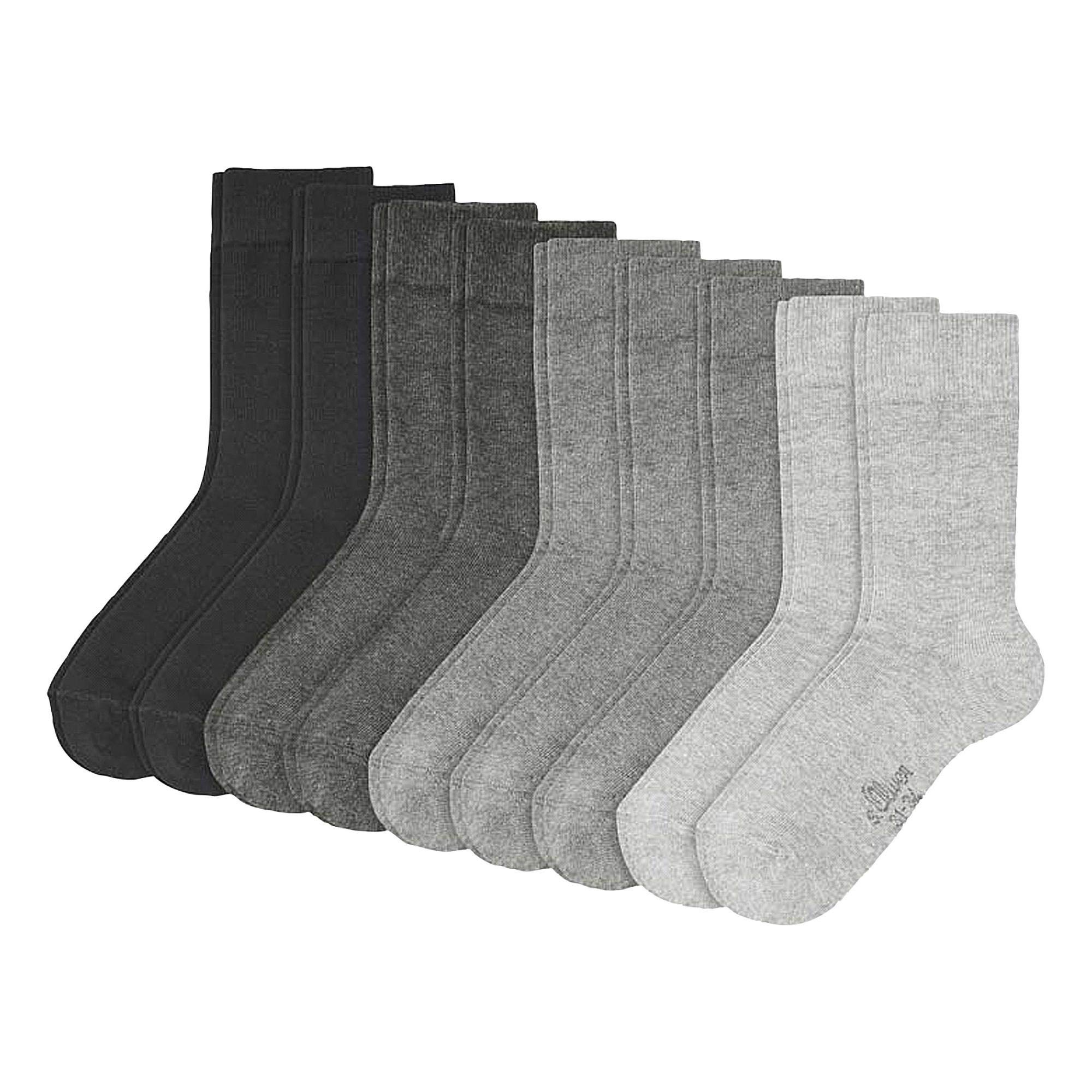 s.Oliver Socks Skarpety chłopięce (9 sztuk), Wielokolorowy (Grey 49), 39-42