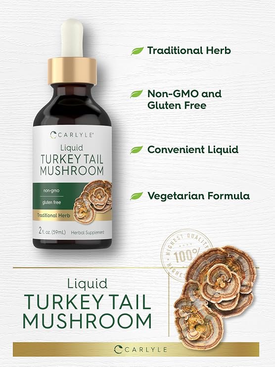 Carlyle Turkey Tail Mushroom Extract Liquid | 2 FL Oz