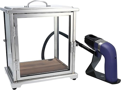 Vista 7 de Crafthouse by Fortessa - Caja de cristal para ahumar cóctel con ahumador de mano