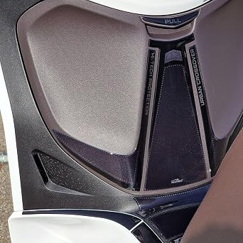 Resin Bike Motorcycle 3D Stickers Compatible with Piaggio Beverly 300-400 2021-2026. Storage Compartment Protection from Impact and Scratches. Neutral Metallic Resin Stickers - Made in Italy