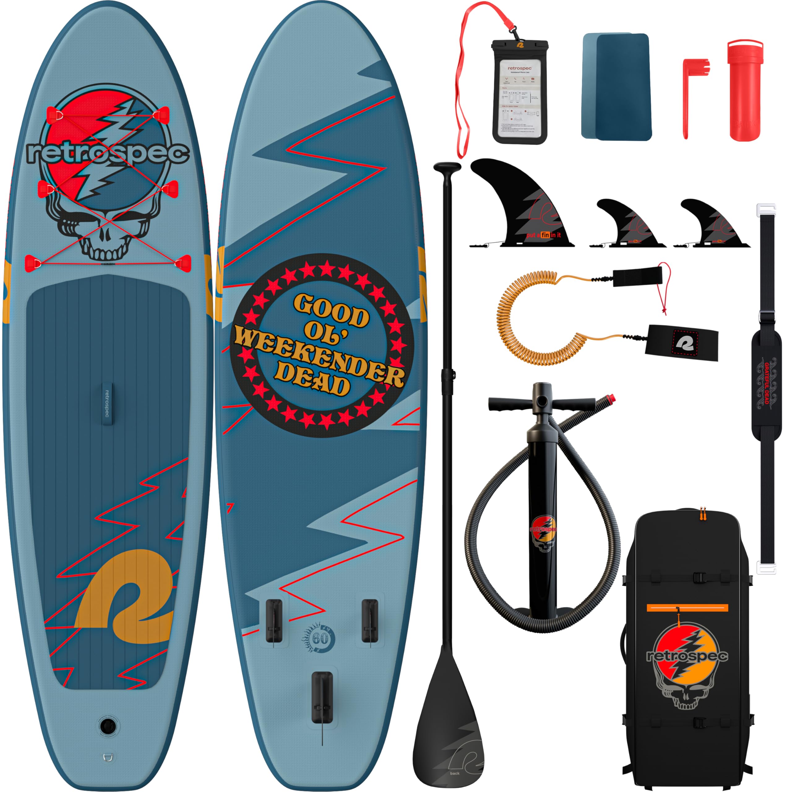 Retrospec Weekender Inflatable Stand Up Paddle Board Includes Paddle, Pump, and Accessories 10’6” Lightweight iSUP, Puncture Resistant Inflatable