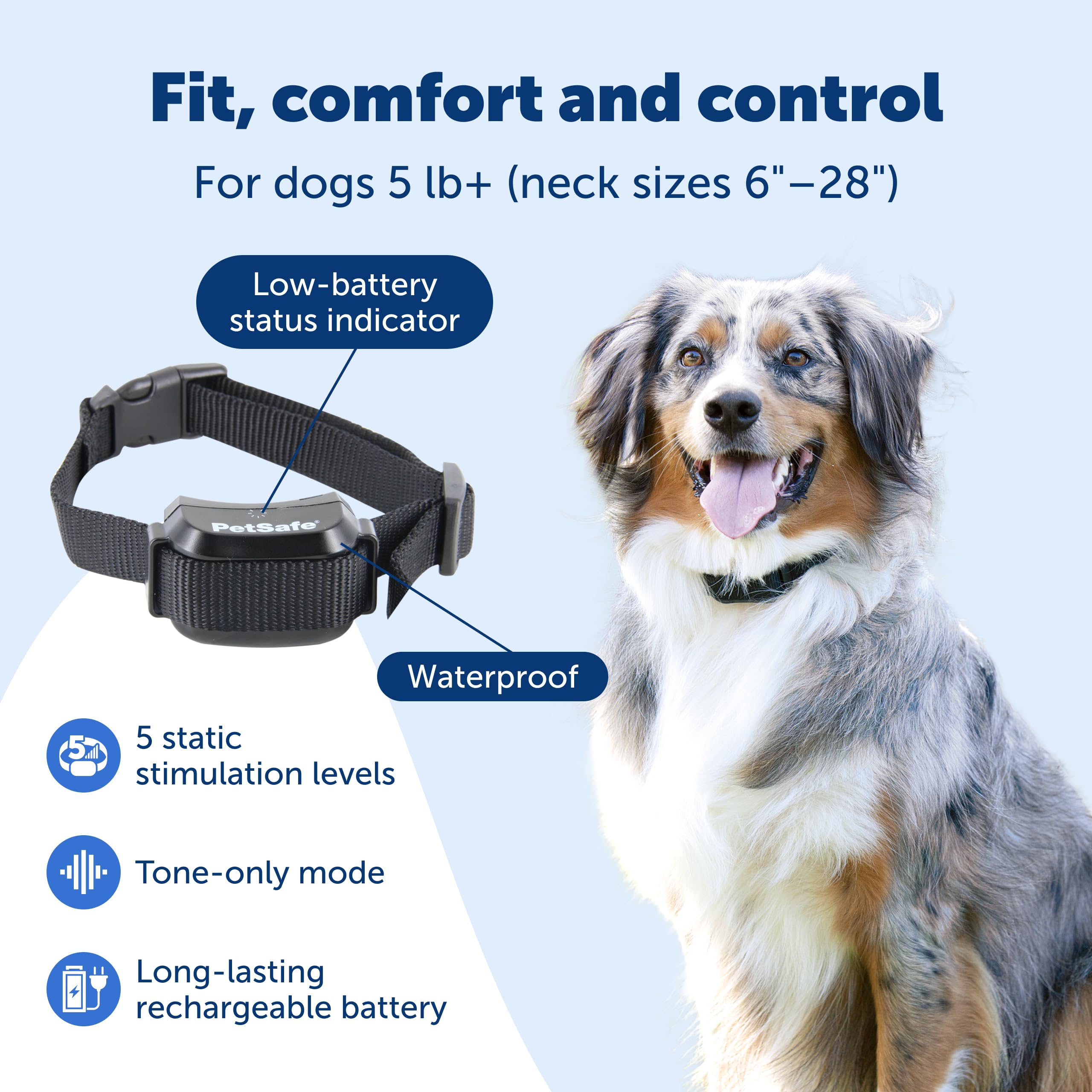 PetSafe YardMax In-Ground Fence Up to 13 Acre | Waterproof Rechargeable Collar Tone-Only Mode Plus Static Expandable to 5.5 Acres Dogs & Cats 5 Lb Neck 6-28 in product thumbnail 7