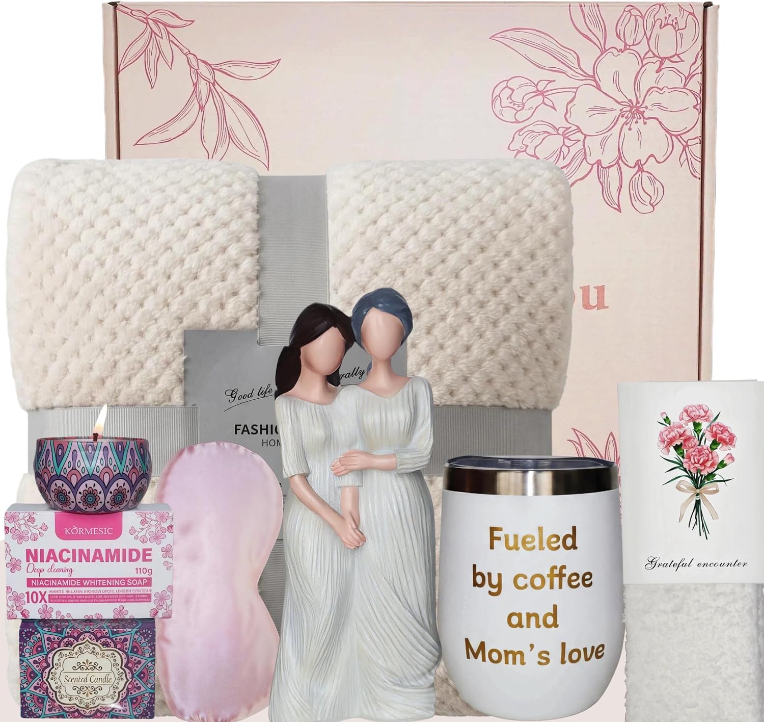 Birthday Gifts for Mom Mother Daughter Hand-Painted Sculpted Figurine Set