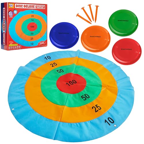 KreativeKraft Juegos Infantiles Juegos Exterior Niños Familia Adultos para Fiesta Cumpleaños Jardin Aire…
