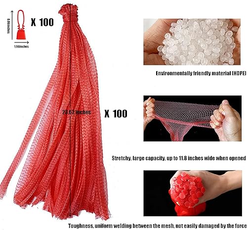 Miniatura 2 de Bolsa de plástico elástico fuerte de 24 pulgadas para productos con lengüeta para cocinar cangrejos de cangrejo de cangrejo, almacenamiento de