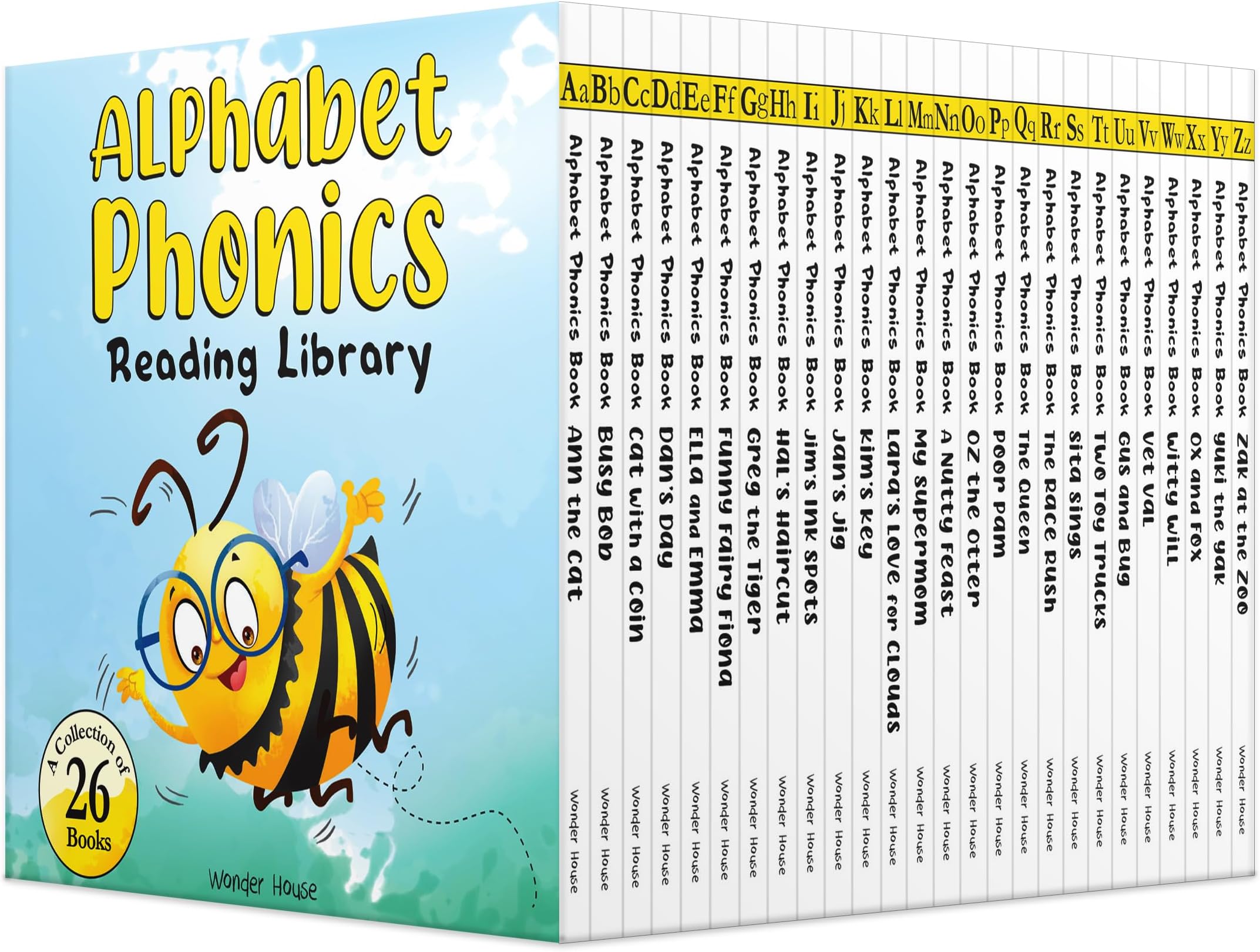Alphabet Phonics - Reading Library For Children (Boxset of 26 books)