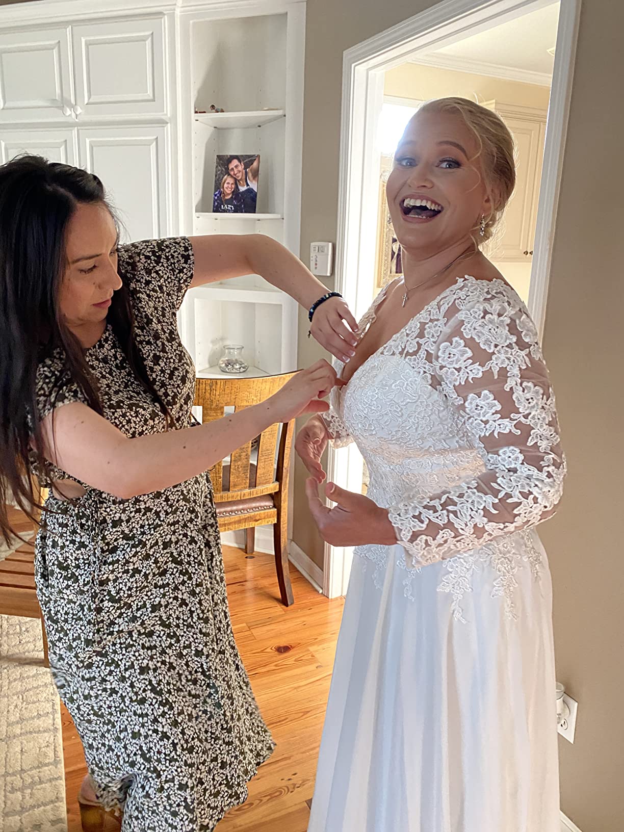 20/mo Finance Clothfun Women's Lace Mermaid Wedding Dresses for