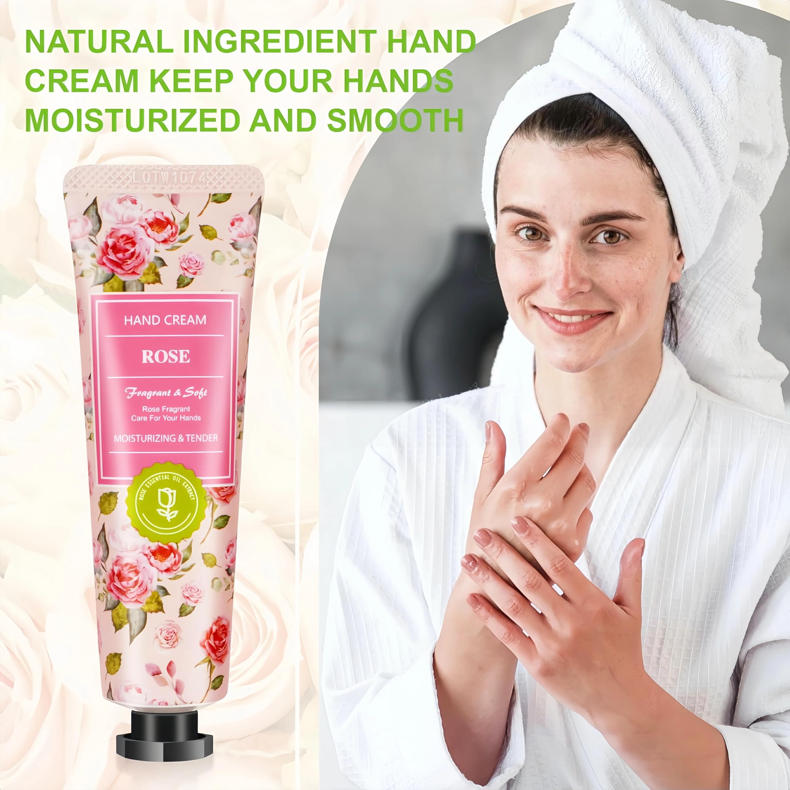 Mini crema per le mani 40 pezzi, creme mani set donna regalo 10 fragranze, creme mini donna regali viaggio, set regalo per colleghe, fidanzata, compleanno, Natale, San Valentino - 3