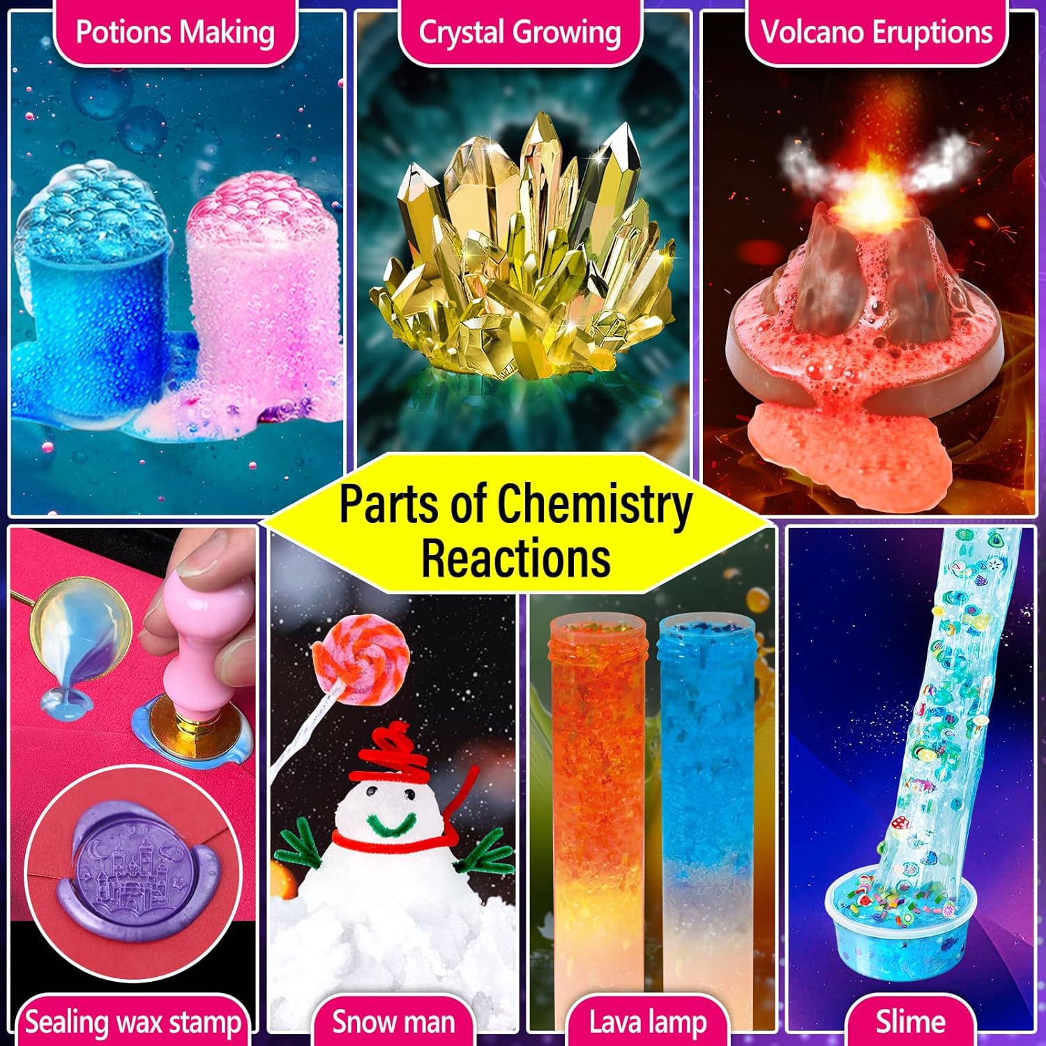 230 Experiments Science Kits for Kids - S.T.E.M Toys with Magic Chemistry Set Crystal Growing Physics Slime Educational Gifts Idea for Boys Girls - Image 2