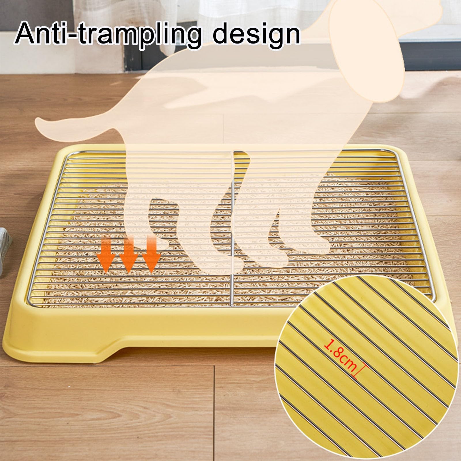 Amazon | 子犬用トイレトレイ、分割デザインの犬用トイレ、取り外し