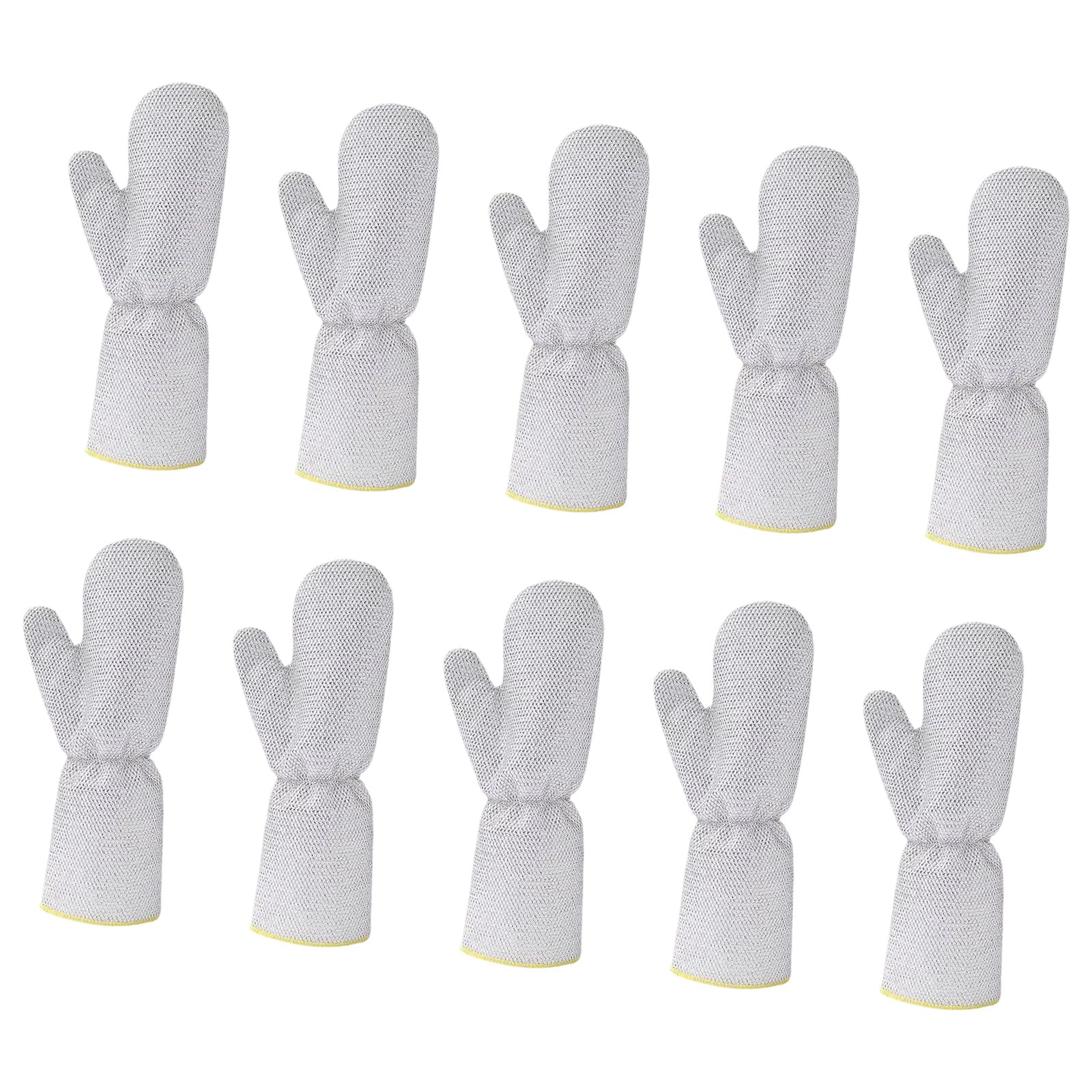 hogtnd Pack of 10 Multi-Purpose Steel Wire Gloves for Efficient Dishwashing and Household Cleaning Scrubber Gloves for Dishwashing Steel Wire Kitchen Dish Washing Gloves