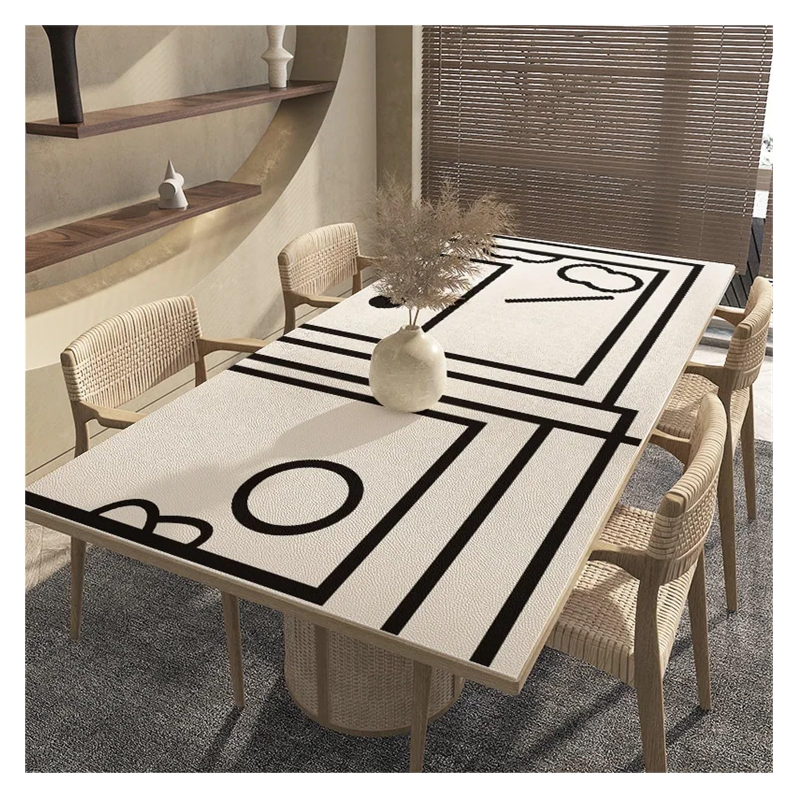 Sottomano da scrivania in pelle, tovaglia impermeabile antiolio, copertura rettangolare e tovagliette for ufficio e casa(Color 2,90x90cm)