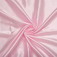 Vista 21 de Fynite Tela de satén Charmeuse 5 yardas 44 pulgadas de ancho Tela de tela suave y brillante, satén sedoso para vestido de novia de novia