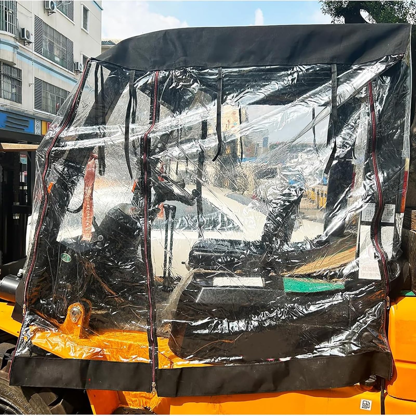 Copertura per carrello elevatore, custodia impermeabile universale per protezione parabrezza, adatta per carrelli elevatori da 6000 a 12000 libbre