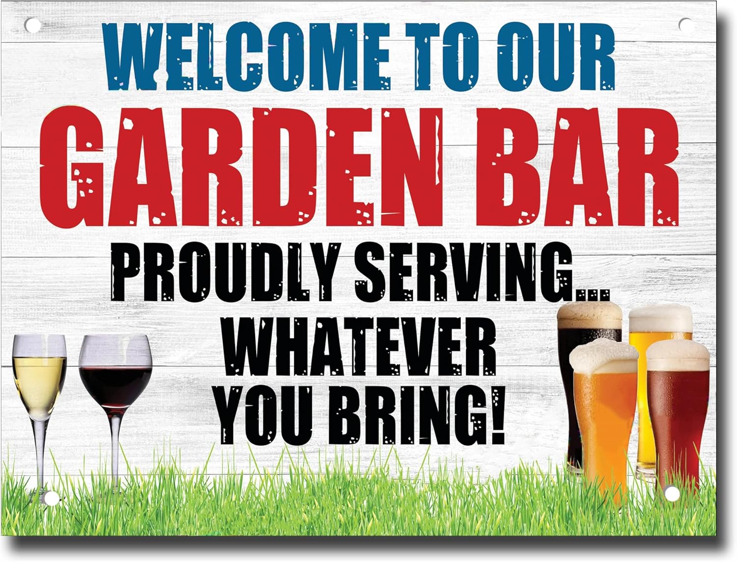 Funny Metal Bar Signs Fixings Included Bar Accessories for Home Pub