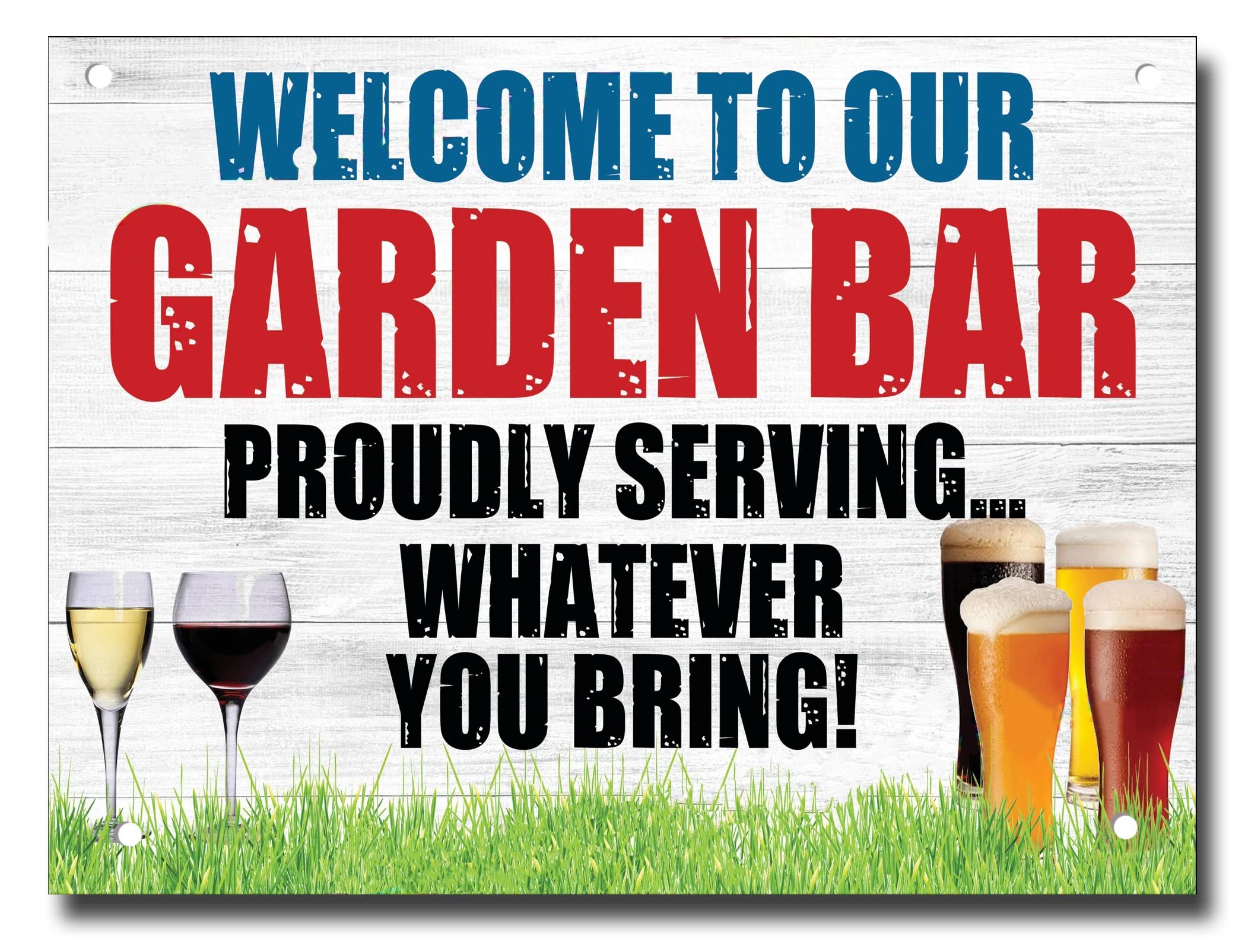 Funny Metal Bar Signs, Fixings Included