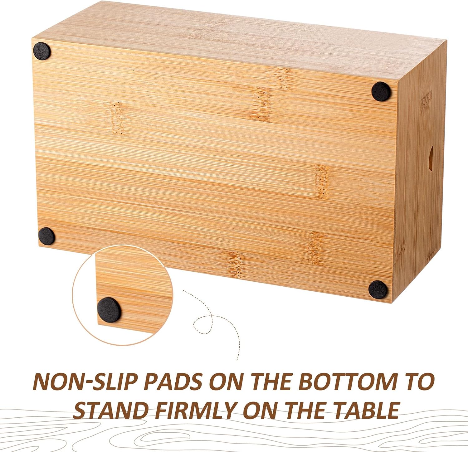 Henoyso Index Card Holder Set 3 x 5 Inches Bamboo Recipe Box Organizer Index Cards Organizer 600 Pcs Note 30 Pcs Dividers 2 Sheets Stickers File Note Box for Office Business Desk Home Kitchen
