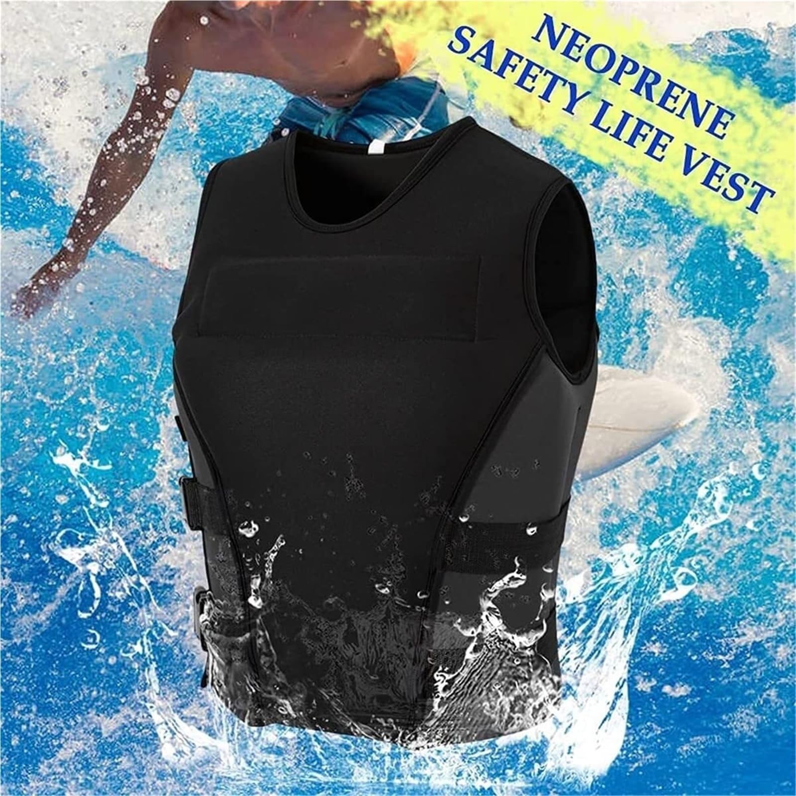 Giacca da Surf Regolabile in Neoprene PFD for Kayak da Nuoto in Barca | Giacca da Surf con Schiuma EPE for Kayak, Pesca, Nuoto e Sicurezza in Barca