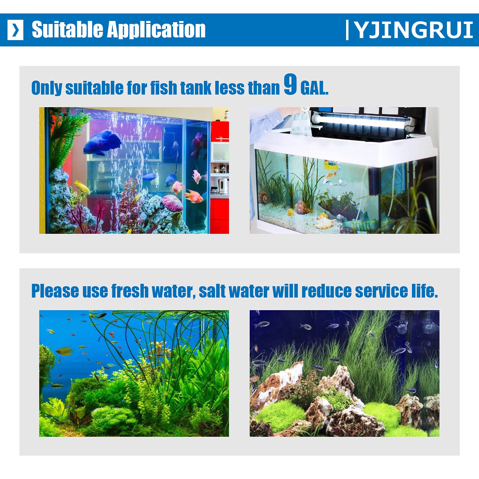 Amazon | YJINGRUI 水槽クーラー 10℃-40℃ 冷却と加温機能 水槽用