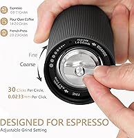 Vista 2 de Molinillo de café manual Chestnut C3 ESP TIMEMORE, molinillo de café de mano con ajuste interno ajustable de molienda, molinillo de café de rebabas