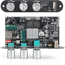 ZK-1001U Mono Amplifier Board with TWS, 100W Power Output, Vehicle Amplifier Wide Voltage Input 9-24V, Supports USB/AUX/Bluetooth, Black