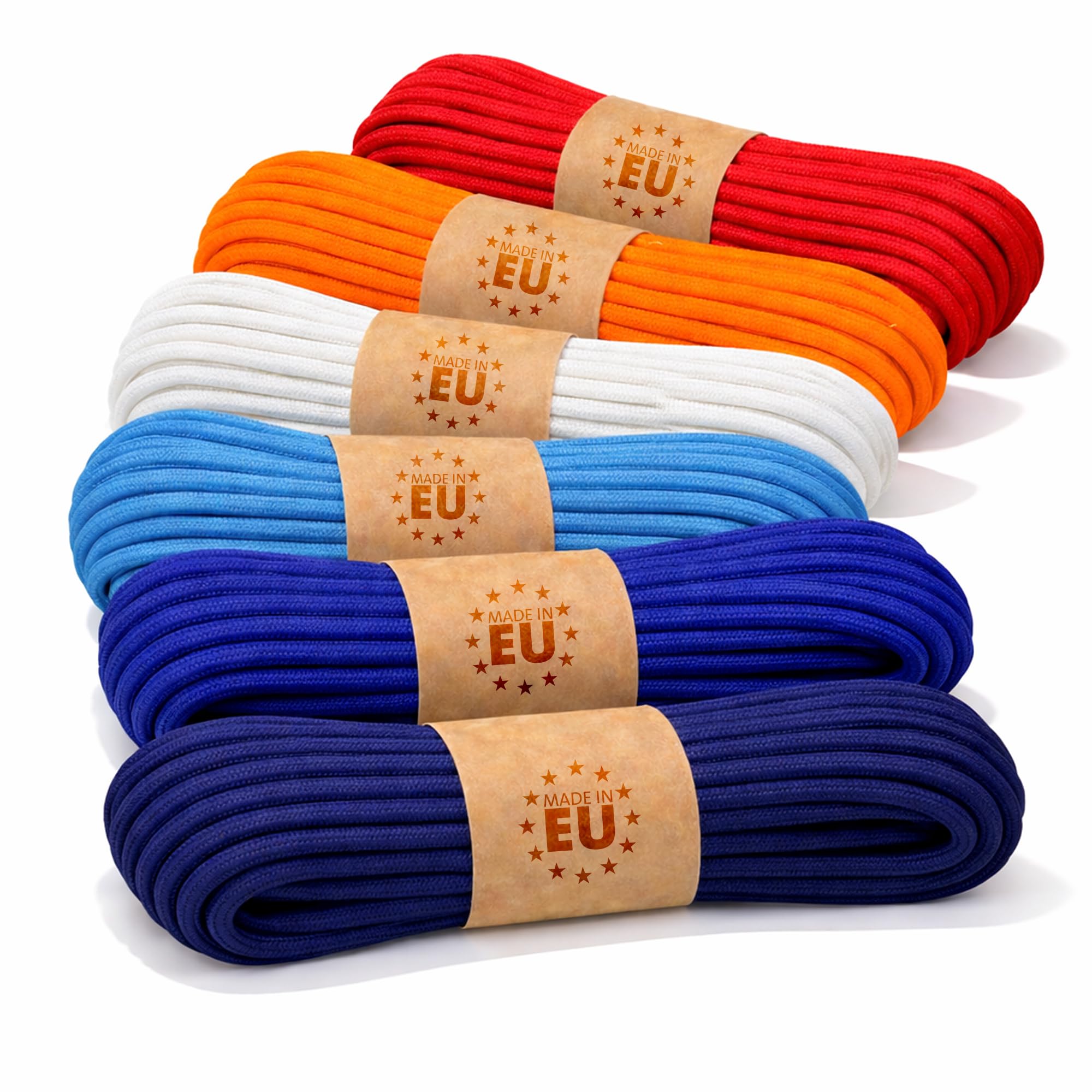 EdcX Paracord 4mm, Set of Military Colors (6х5m and 5x10m) | Ideal for Camping, Survival, Outdoor, Crafting, DIY | 100% Nylon Rope 4mm| Tactical Cord 550 Type III - Sea Set (6x5m)