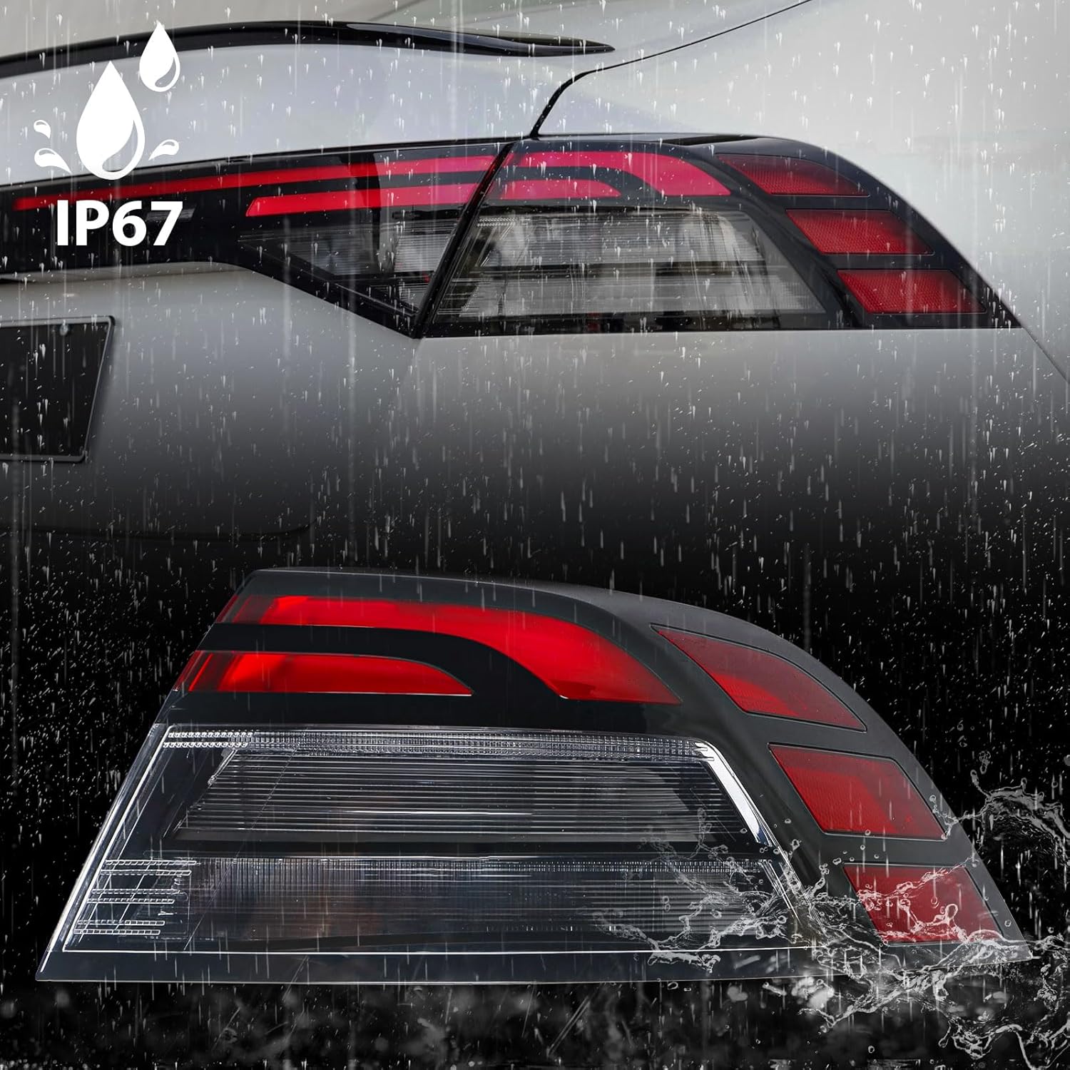 Huray LED Tail Light for Honda Accord 2023 2024 2025 OE Rear Brake lamp Replacement (Passenger Side (Right))