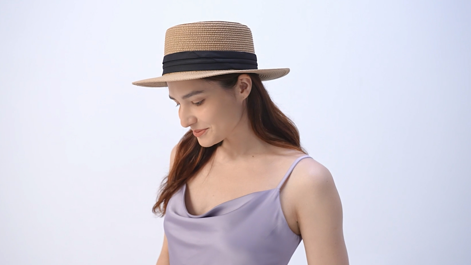 Sombrero de playa de paja para mujer verano talla M miniatura 7