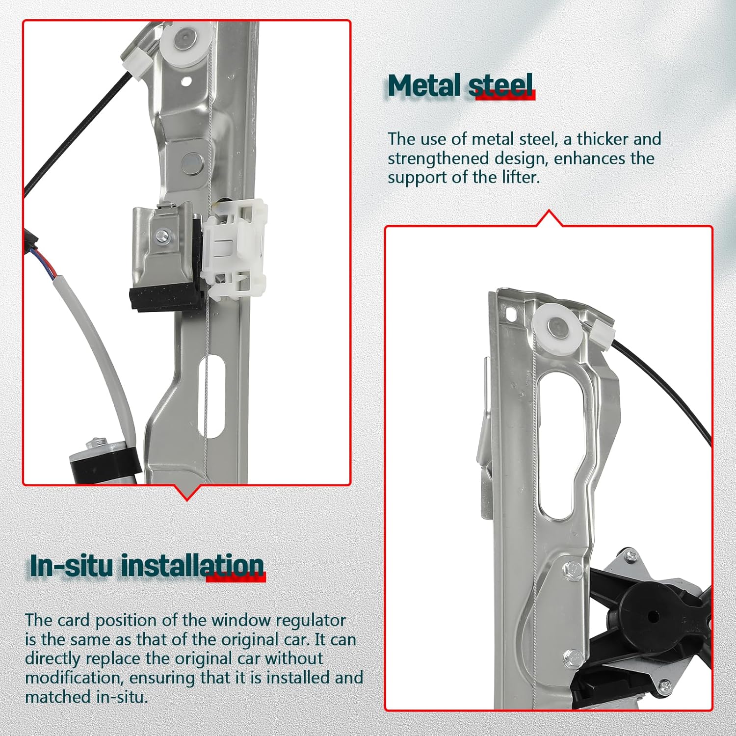 FINDAUTO Rear Right Side Power Window Regulator with Motor Replacement for 2009-2014 for Ford for F-150,2009-2014 for Ford for Lobo,2010-2014 for Lincoln Mark LT, 751-251