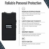 Vista 2 de SABRE Spray de pimienta y pistola aturdidora 2 en 1 y linterna, 25 ráfagas de pulverización OC de máxima fuerza, agarre intuitivo para los dedos