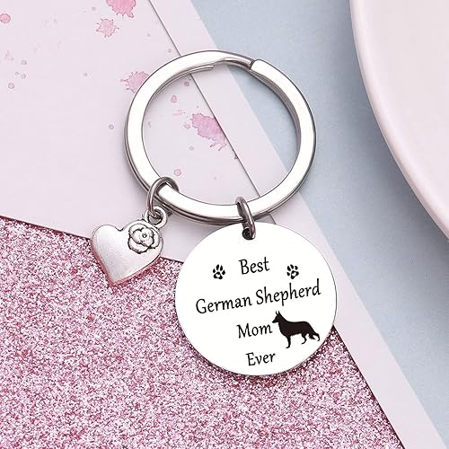 Miniatura 3 de NOTHERS RSZOTW - Llavero de pastor alemán, pastor alemán, regalo para madre, pastor alemán, regalo para mamá