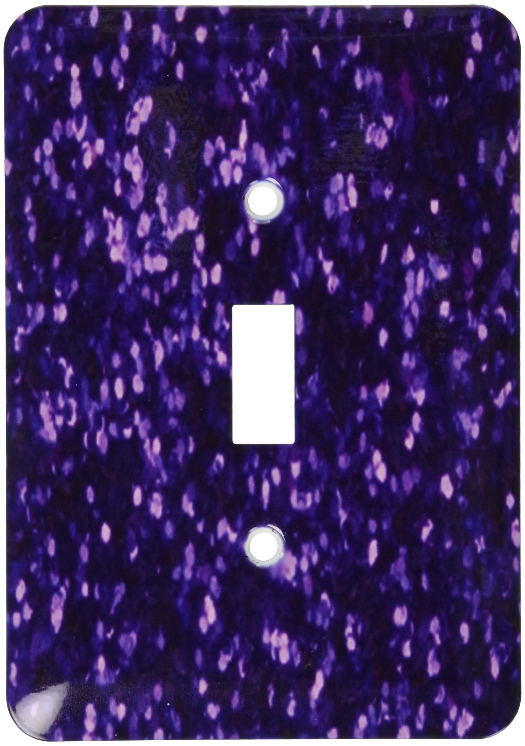 Couverture d'interrupteur à paillettes rouge et violet brillant effet scintillant