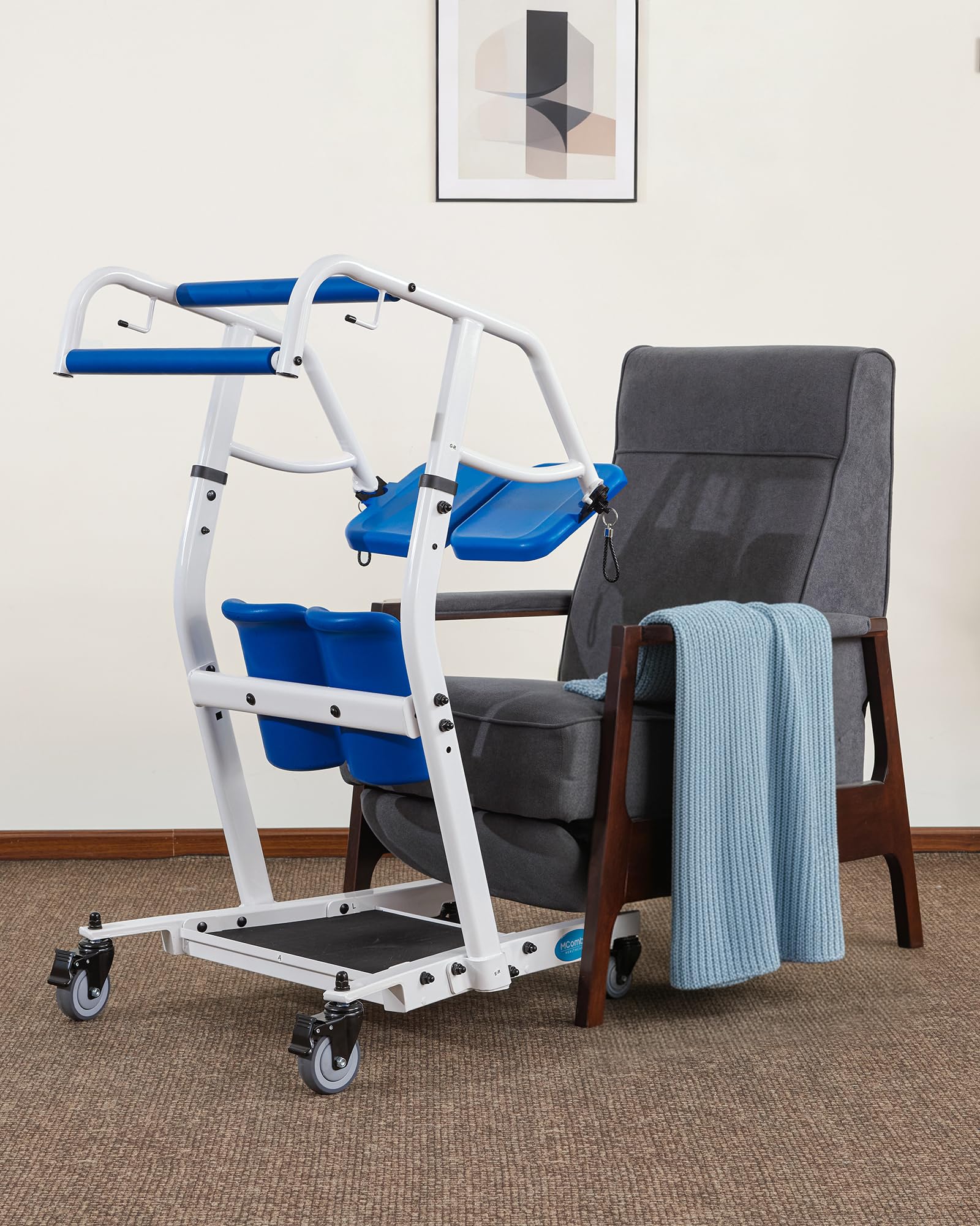 MCombo Aide au Lever pour Personnes Handicapées, Verticalisateur de Transfert avec Ceinture, Lève-Personne pour Aide au Transfert des Personnes Âgées, Assistance à la Station Debout à Domicile