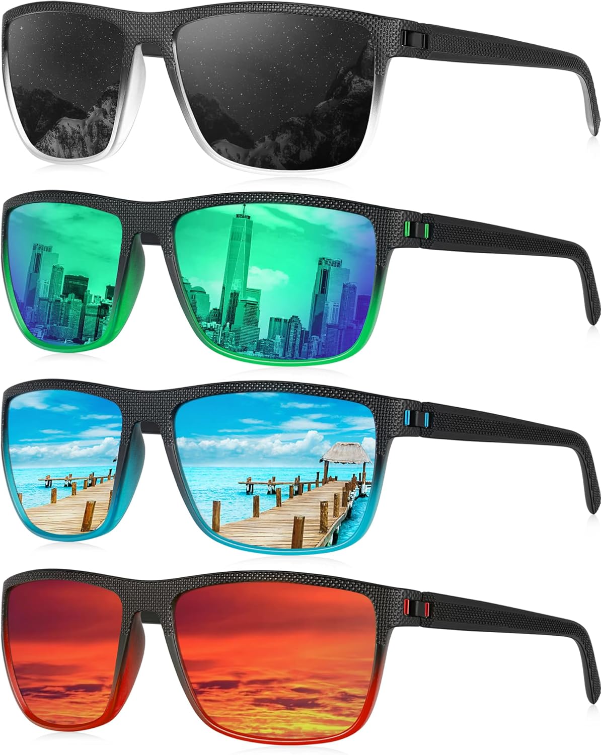 KALIYADI Mens Sun-Glasses Polarized Sunglasses-Men: Classic Sunglasses with Ultraviolet Protection for Driving Fishing Golf