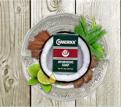 Chandrika Birth and Body Yurvedic Bar Soap, Pack of 10 - Direct From - Certified Importer and Distributor Original Line 2.64 oz