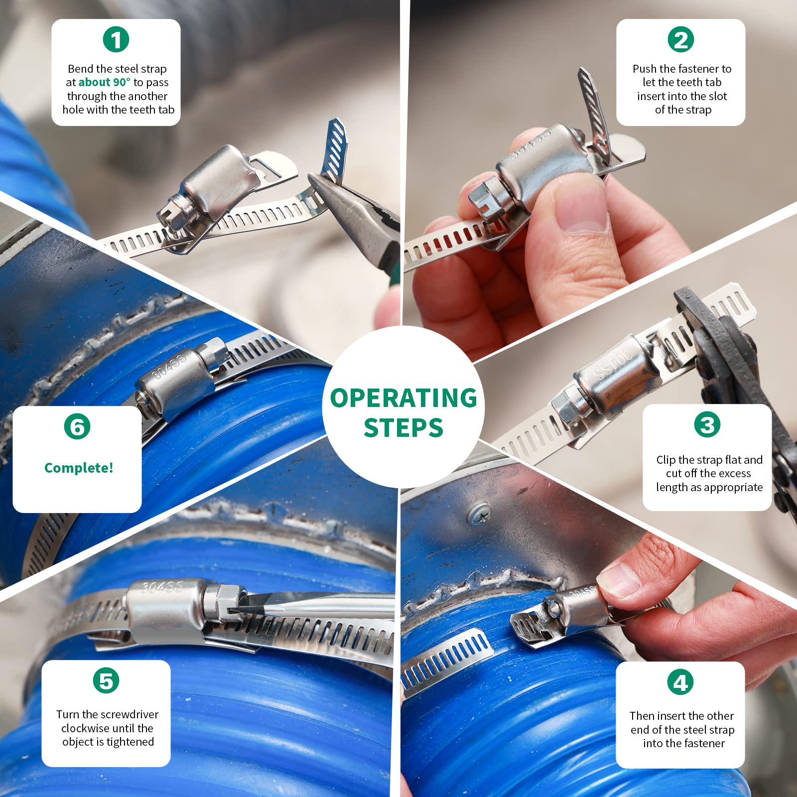 Steelsoft Assortiment De Colliers De Serrage En Acier Inoxydable