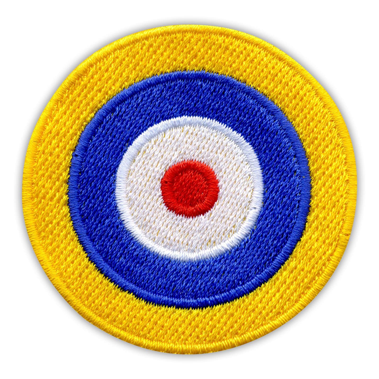RAF Type A.1 - Royal Air Force Roundel - Embroidered Patch/Badge - Iron On, Sew On, 2.3 x 2.3 inches (6.0 x 6.0 cm)