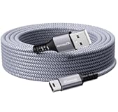 Mini USB Cable 6 ft&comma; Mini USB Charger 2&period;0 Type A to Mini 5 Pin B Cable Compatible with GoPro Hero 3&plus;&comma; PS3 Controller&comma; Cell Phones&comma; MP3 Players&comma; SatNav&comma; Dash Cam&comma; Digital Camera etc