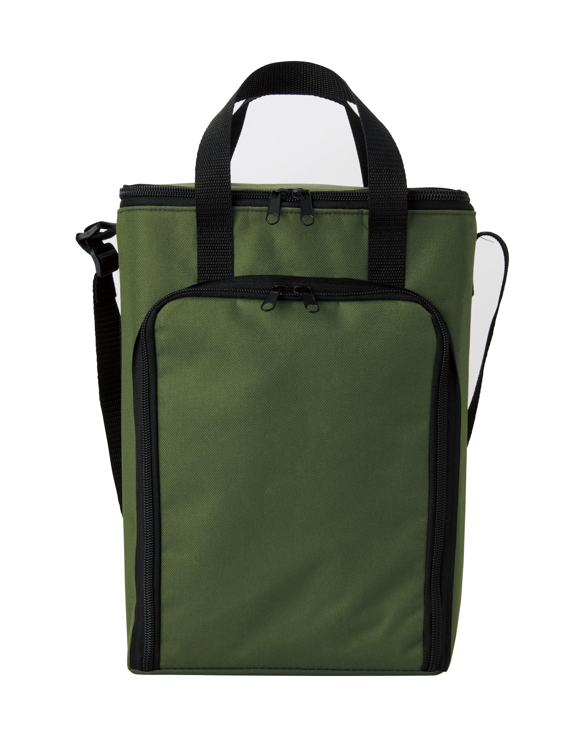 Amazon｜保冷バック 縦 グリーン｜ランチバッグ・ランチ巾着