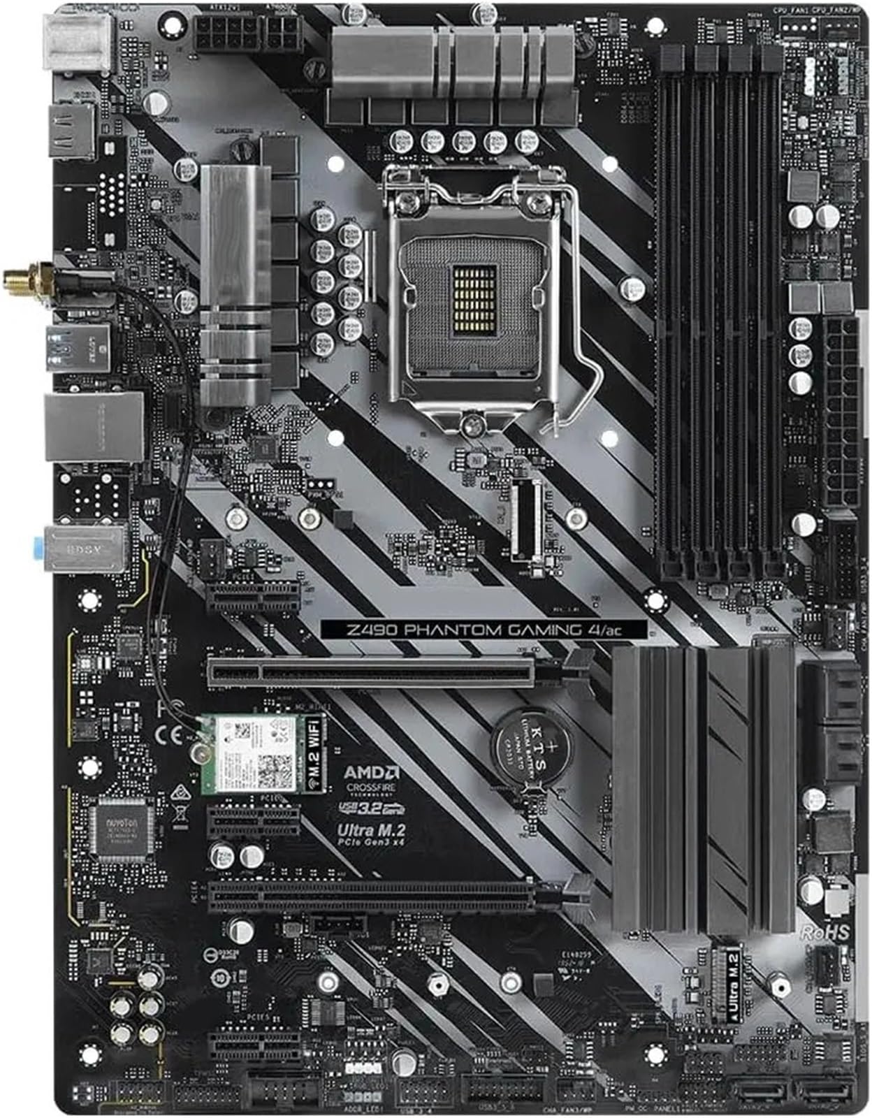 Placa Base Fit For ASRock Z490 Phantom Gaming 4/AC