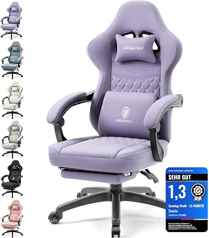 Dowinx Gaming Stuhl Stoff, Verstellbarer