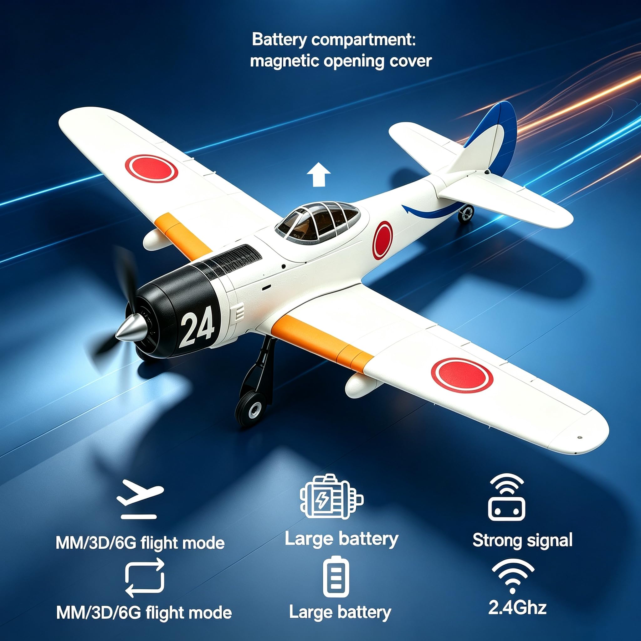 Amazon.com: 690MM 27.16Inch Remote Controlled Plane Airplane for