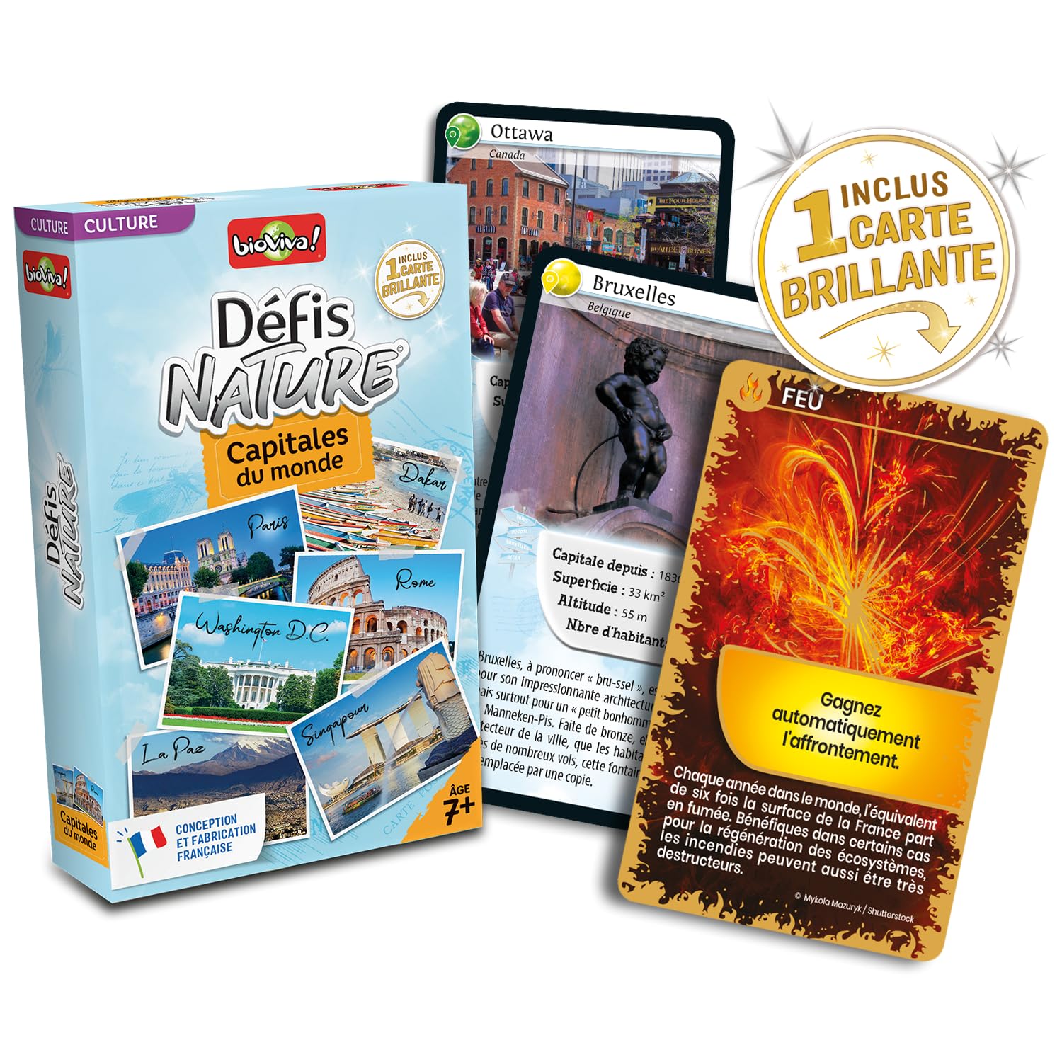 Bioviva Sfide Natura - Costellazioni: Gioco Di Carte Educativo, 2-6 Giocatori, Da 7 Anni, Scopri Le Stelle, Made In France