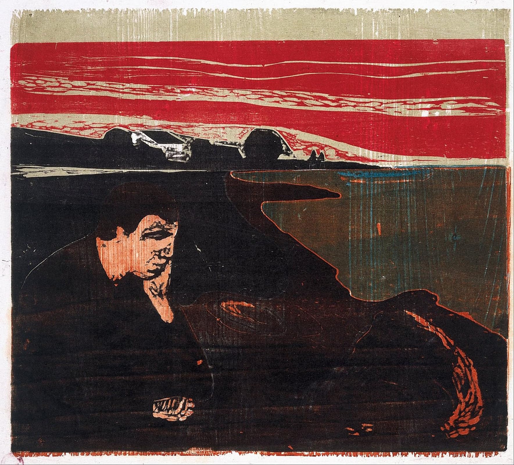 POSTERIIk Famous Print Pop Art Wall Art Graffiti Evening Melancholy I by Katsushika Hokusai Art Prints for Home Decor 60x90cm