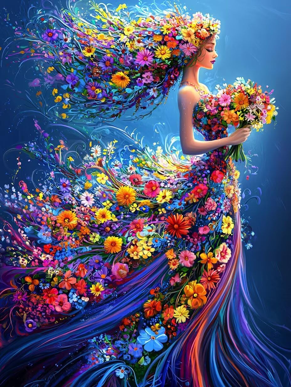 Traum Diamond Painting Erwachsene, 5D Mädchen Diamant Painting Bilder Anfänger, Bastelset Kinder ab 6 Jahre, DIY Diamanten Malerei Stickerei Kreuzstich Geschenke Home Wand Dekor 80x110cm 0Y-522