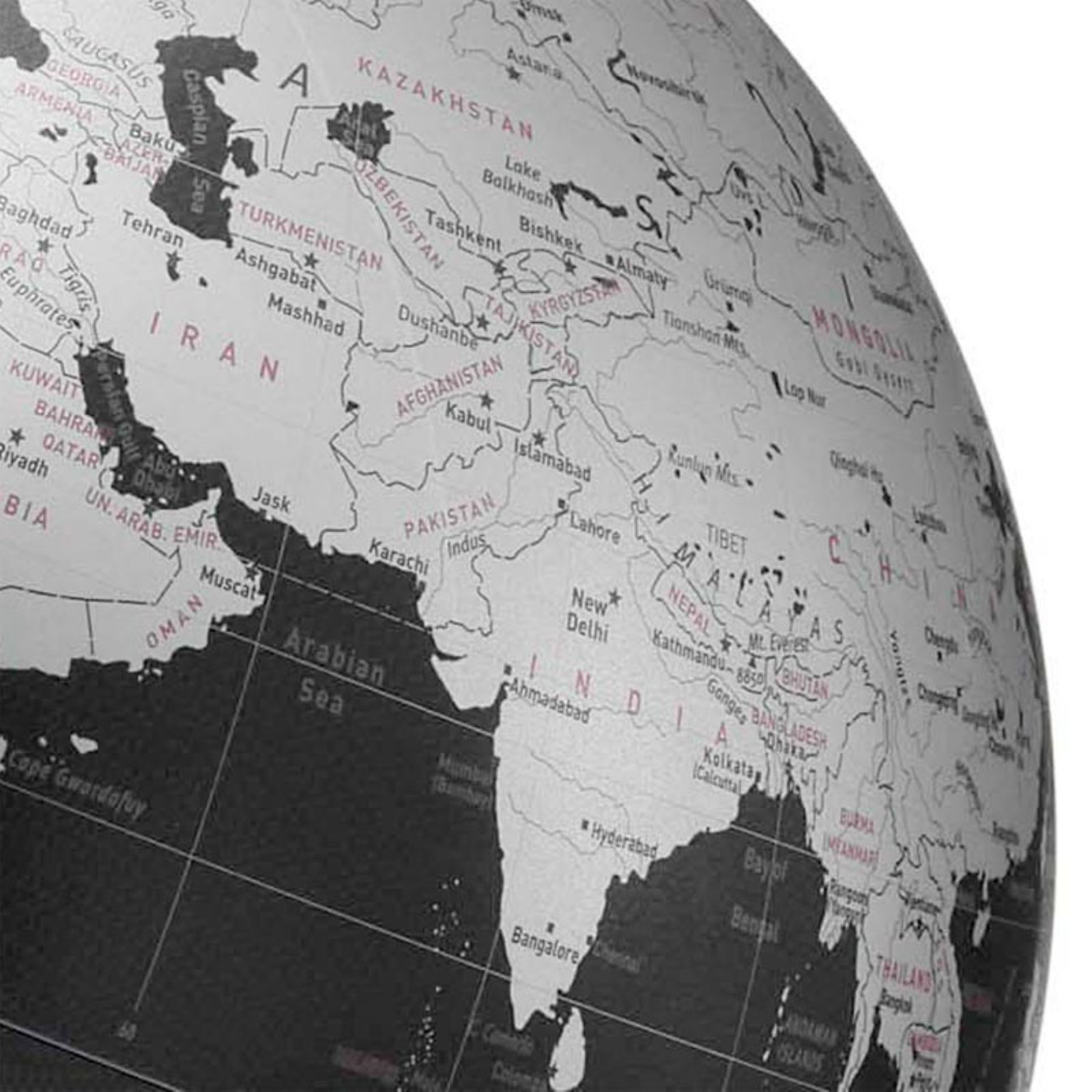 Replogle Globes Mikado Globe, Slate Gray Ocean, 12-Inch Diameter